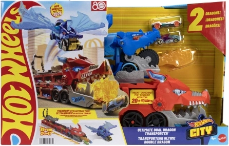 Hot Wheels City mega vontató sárkányarénával