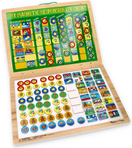 Mágneses felelősségtábla gyermekek számára