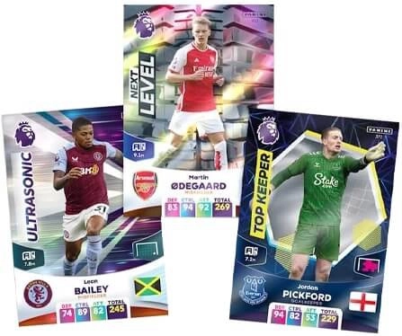 Premier League-játékosok kártyái