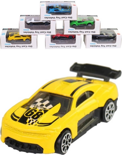 Fém F1 versenyautó 1:64-es méretarányban, ablakos dobozban – 1 db