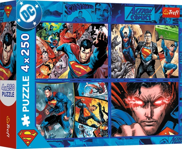Puzzle 4x250 SUPERMAN Bátorsága TREFL