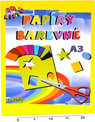 Színes papírok A3 180 g/m², 10 lap