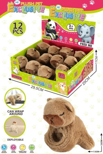 Plüss kapibara karkötő 11 × 7,5 cm