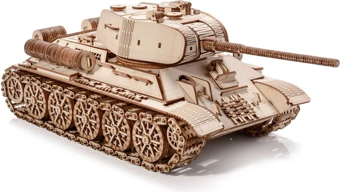 Realisztikus fa T-34-85 harckocsimodell