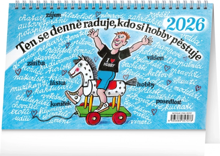Asztali naptár Naše hobby 2026