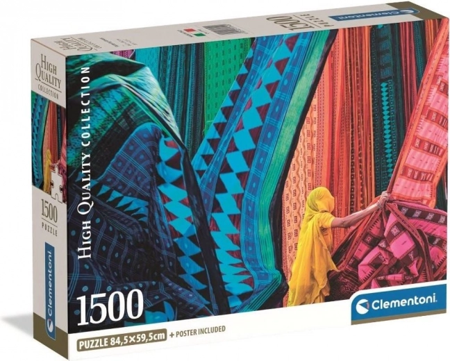 Clementoni puzzle Lobogó textilek 1500 darab