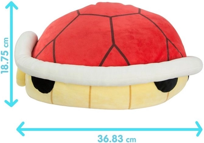 Tomy Mocchi Mocchi plüss Mario Kart piros teknőspáncél