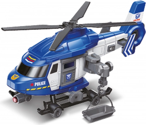 Rendőrségi helikopter effektekkel