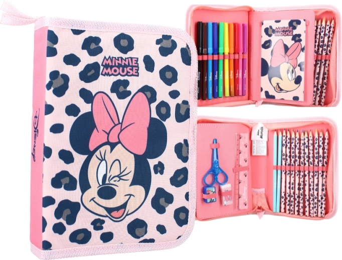 Felszerelt iskolai tolltartó Disney Minnie