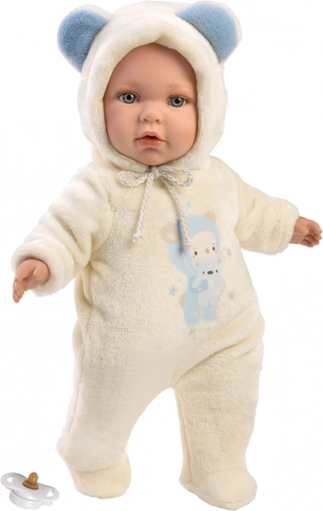 Llorens BABY ENZO realisztikus baba, puha testtel 42 cm