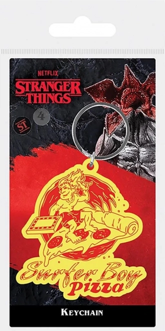 Stranger Things Pizza Boy kulcstartó
