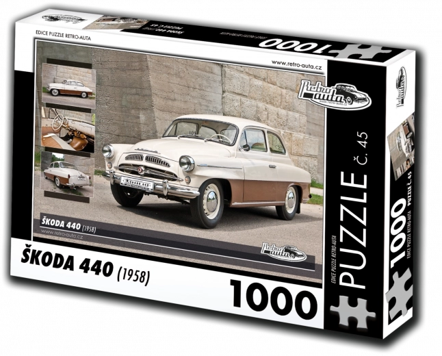 retro autó puzzle Škoda 440 (1958) 1000 darab