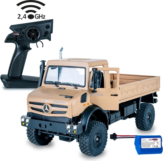 Mercedes-Benz Unimog U5023 1:14 bézs RC terepjáró