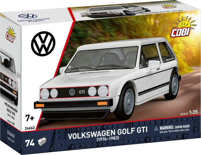 Cobi Volkswagen Golf GTI 1976–1983 építőkészlet 1:35 (74 db alkatrész)