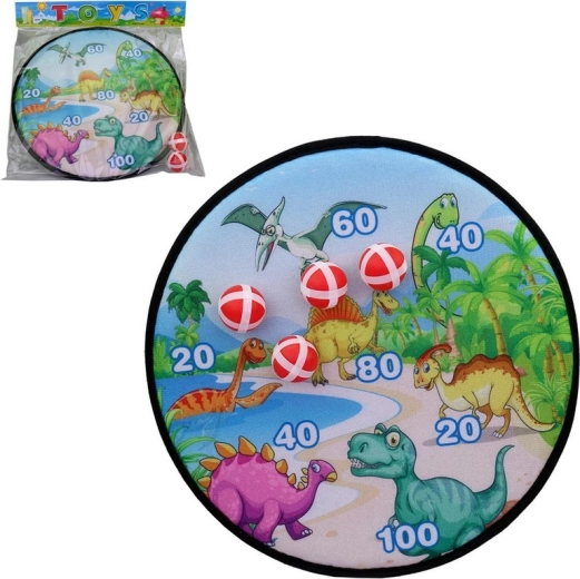 dínós célpont és tépőzáras labdák 36 × 36 cm