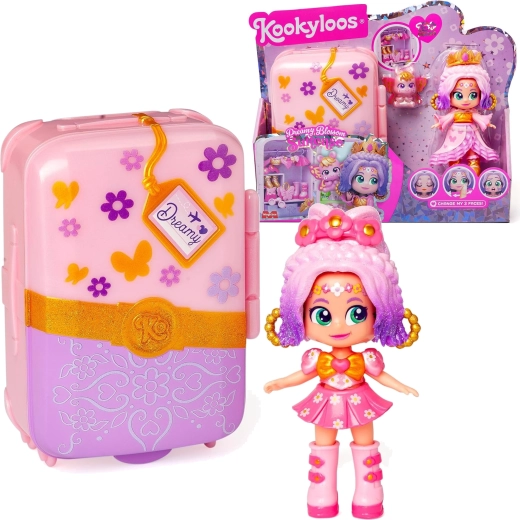 KookyLoos Dreamy Blossom bőrönd szett figurával és kiegészítőkkel