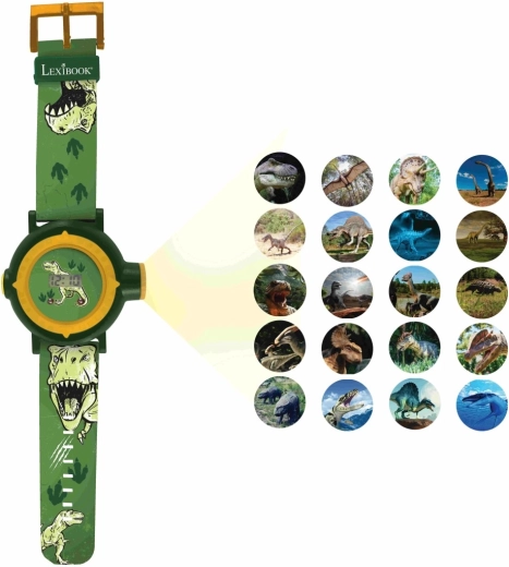 20 vetített dinoszaurusz-kép