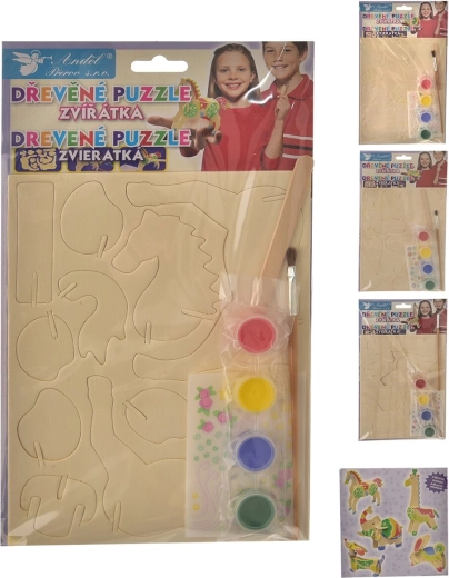 Kreatív készlet: színezhető puzzle 15 × 20 cm (5 minta)