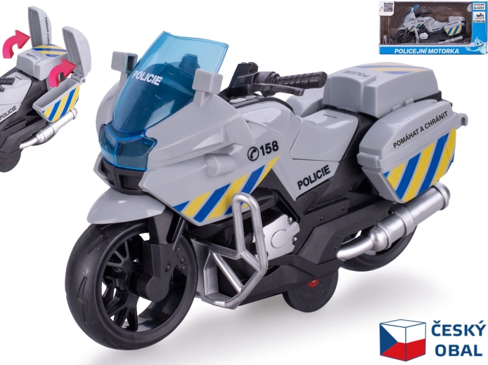 Rendőrségi motor visszahúzós meghajtással, 16 cm