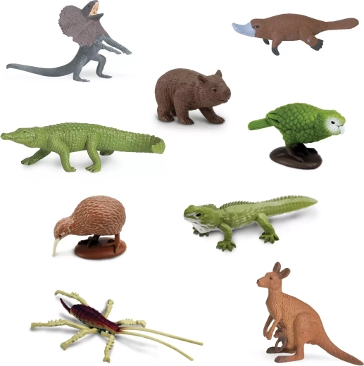 9 élethű mini figura ausztrál állatokról