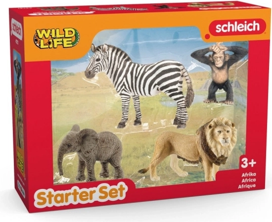 4 darabos WILD LIFE figura készlet – afrikai állatok