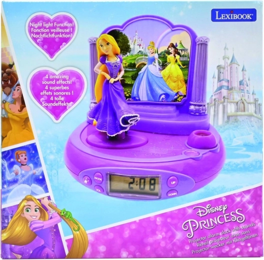 3D ébresztőóra projektorral, Disney hercegnők – Aranyhaj