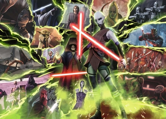 Ravensburger puzzle Star Wars gonosztevők: Asajj Ventress 1000 darab