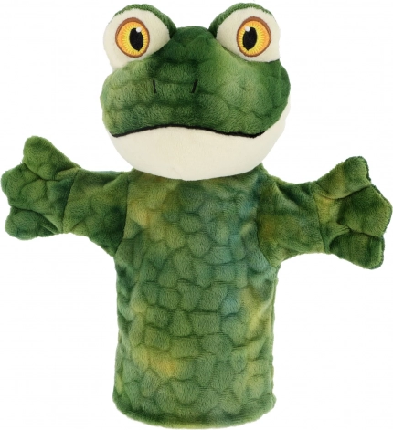 Keel Toys ökológiai plüss kesztyűbáb Béka 27 cm