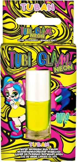 Tuban Tubi Glam gyermek neoncs sárga körömlakk 5 ml