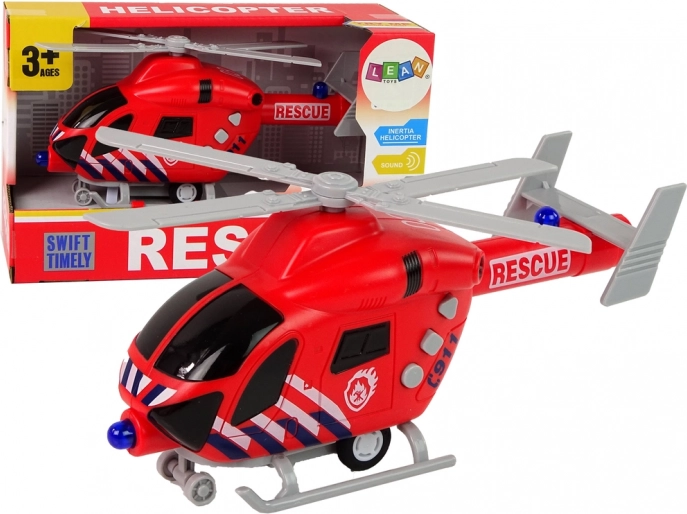 Mentőhelikopter hanggal és fényekkel