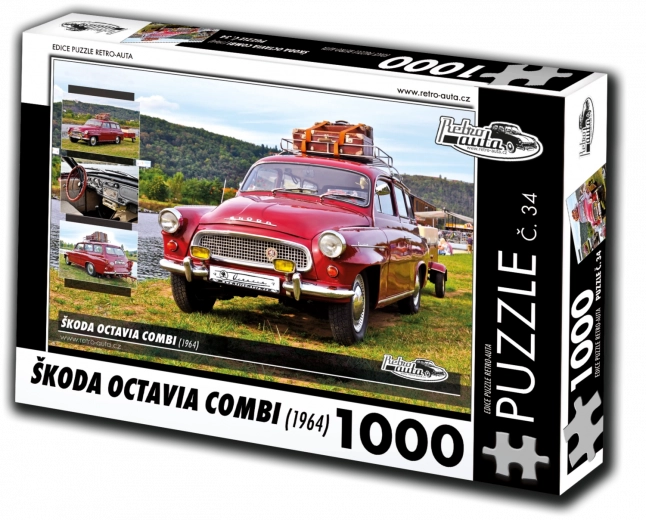 retro-autó puzzle škoda octavia combi (1964) – 1000 darab