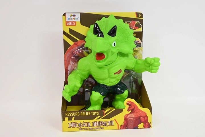 Behemoth puha triceratops dinoszaurus figura – zöld