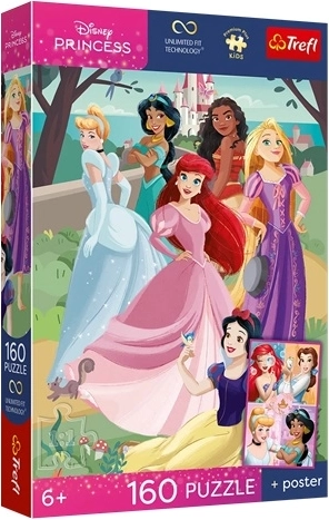 Trefl Disney hercegnők puzzle 160 darab – Elbűvölő estély