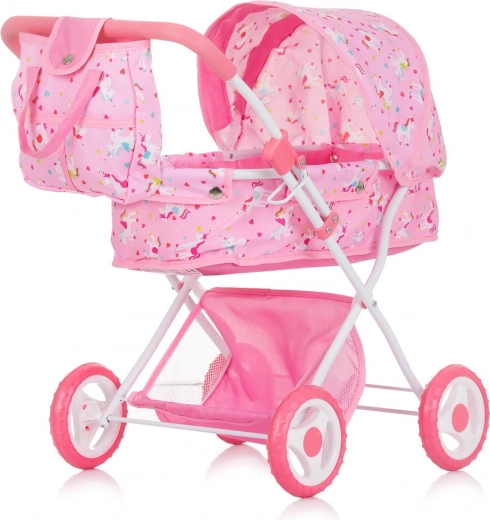 Chipolino mély babakocsi babáknak Dora – Unicorn