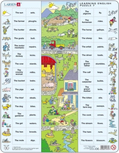 Angol puzzle vidéken 64 darabos