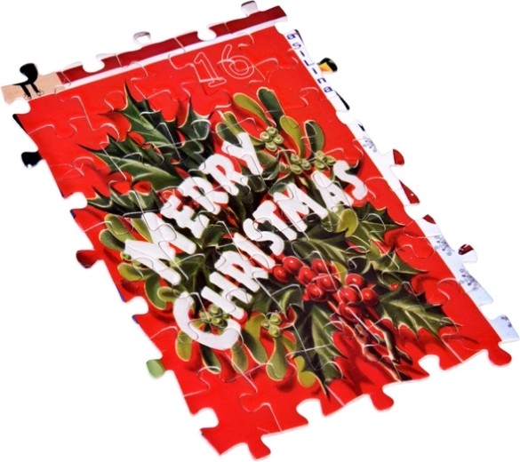 A 24 kirakóból egy 70 × 50 cm-es nagy kép áll össze