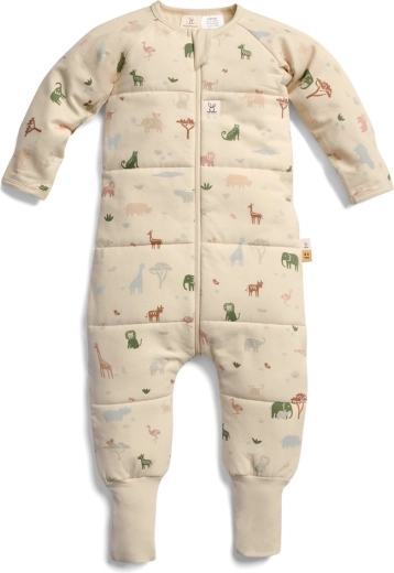 ergoPouch Onesie Savannah organikus pamut alvó overál 6–12 hónaposoknak, 2,5 TOG