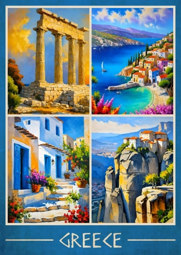 Enjoy puzzle Görög kilátások 1000 darabos