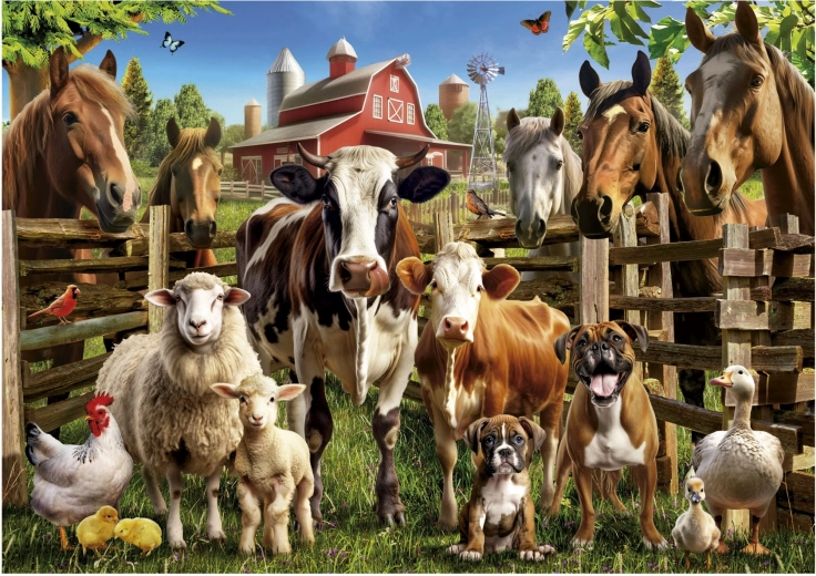 Puzzle Barátaim a tanyáról 500 darabos EDUCA
