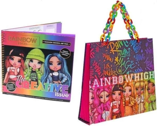 Rainbow High kreatív divattervező szett pólótervezéshez