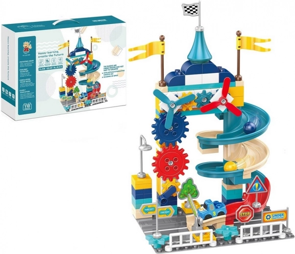 Kockák golyópályával gyerekeknek