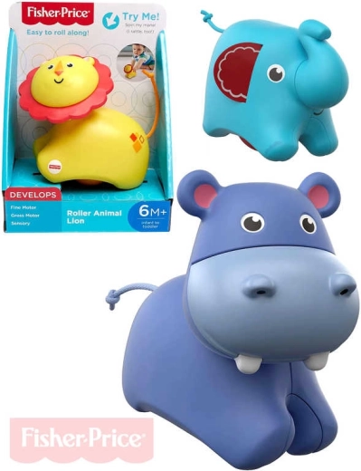 Fisher-Price guruló, csörgő állatka babáknak – 1 db