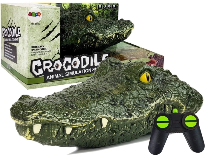 Krokodil fej Távirányítós csónak 2.4G Hatótáv 50 m