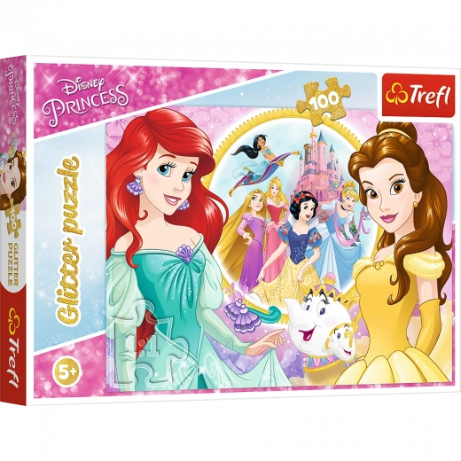 100 darabos csillogó puzzle – BELLA és ARIEL emlékei a TREFL-től