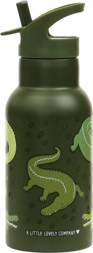 A Little Lovely Company rozsdamentes ivópalack 500 ml – Krokodil