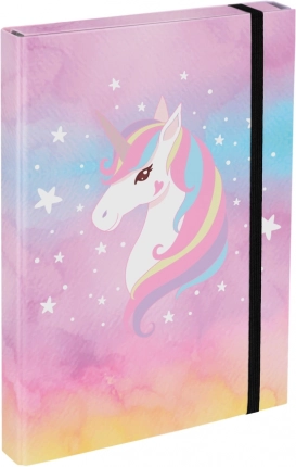 A4-es füzetborító Rainbow Unicorn
