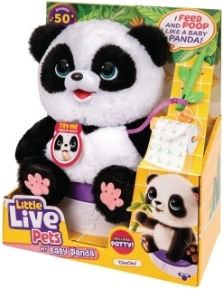 Interaktív panda Little Live Pets ChuChu biliárddal