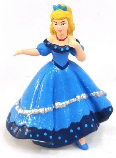 Hercegnő figura kék ruhában