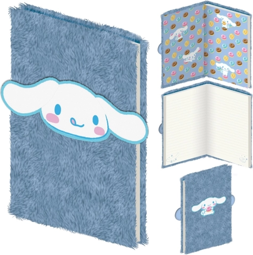 Sanrio Cinnamoroll plüss jegyzettömb A5