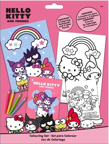 Hello Kitty színezőkészlet színesceruzákkal